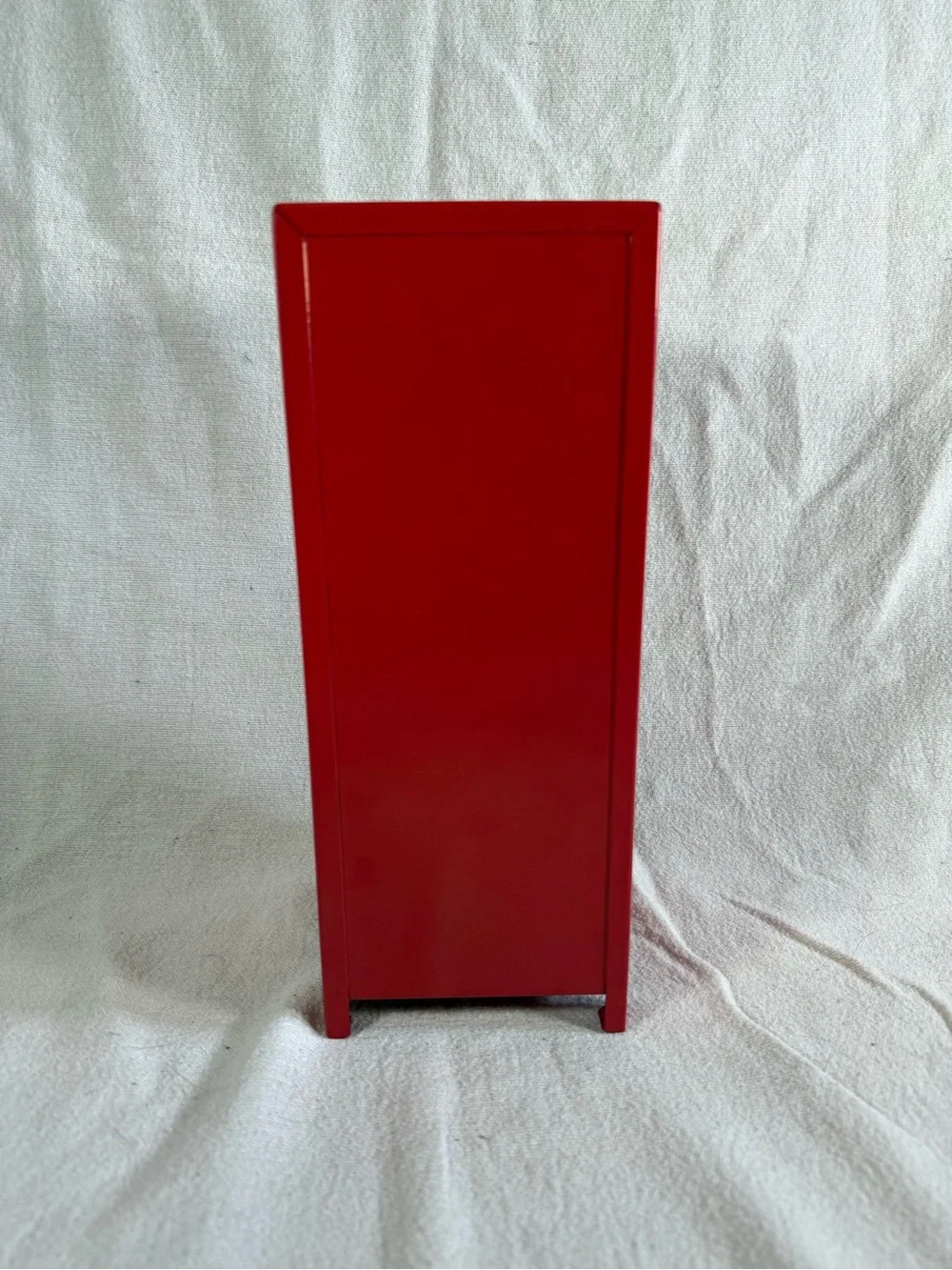 Y2K Red 11” Mini Metal Storage Locker with Lock and Key